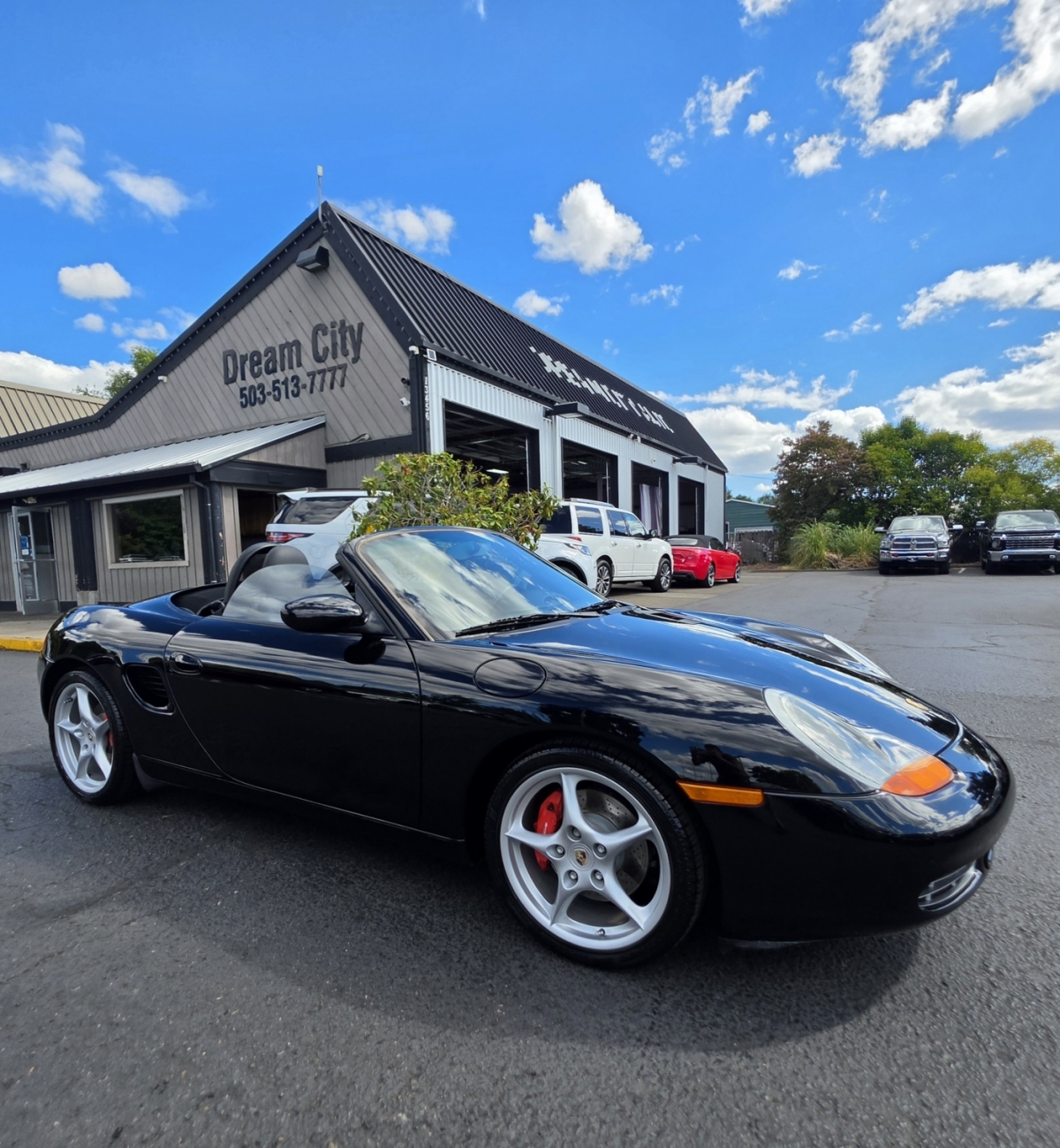 Black 2002 Porsche Boxster Convertible Rear-Wheel Drive 6-Speed Manual